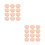 24Pcs Soft Light Yellow Powder Sponge Puff for Women's Makeup Use 8