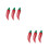 6Pcs Red Sewing Needle Case Organizer Practical Storage Bottles 5