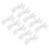 100Pcs Clear Reusable Valance Clips Plastic Blind Clamps for Home Use 2