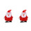 2Pièces Jouets À Remonter ABS Rouges Décor De Bureau Noël 6