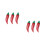 6Pcs Red Sewing Needle Case Organizer Practical Storage Bottles 7