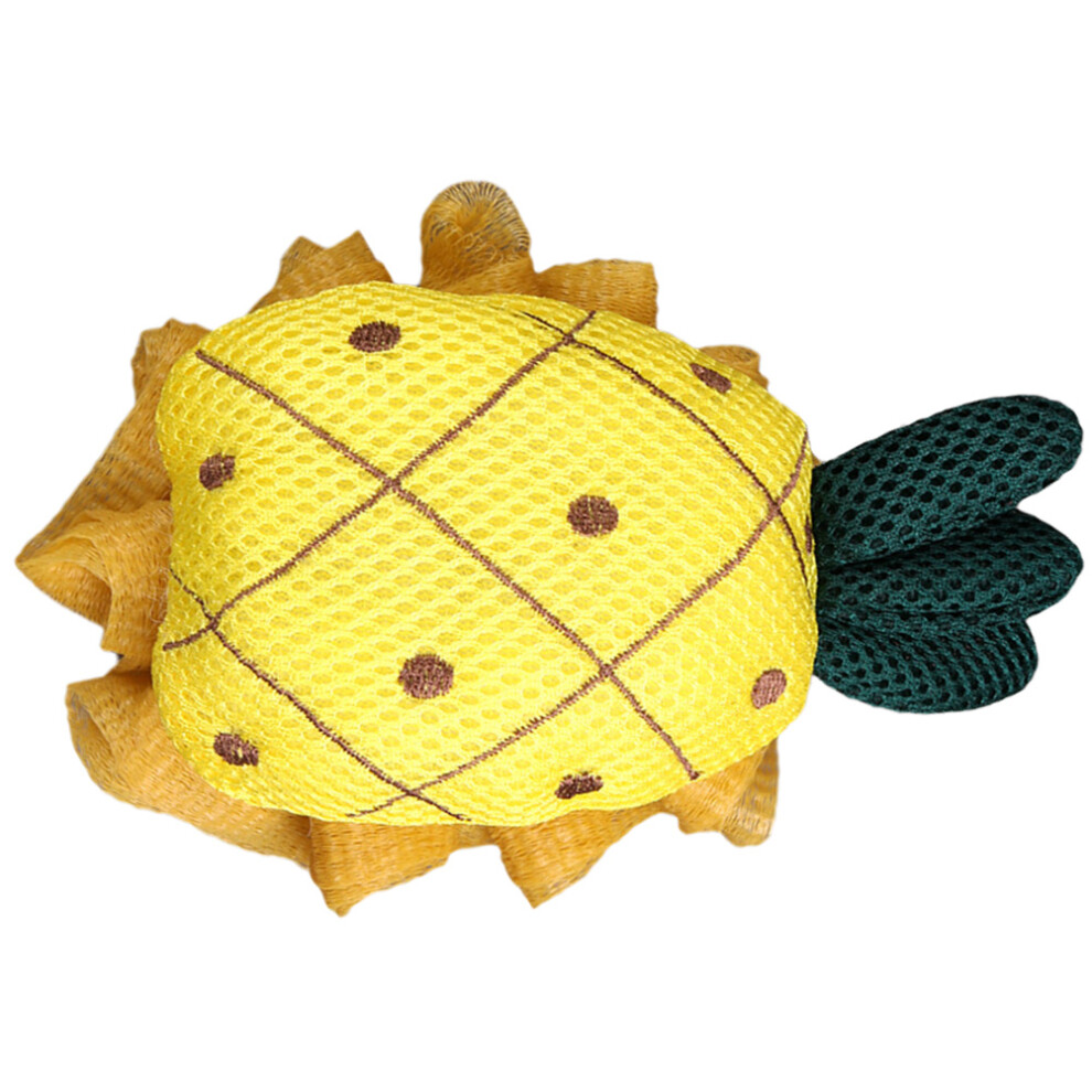 Iplusmile Yellow 2Pcs Small Bath Ball Body Exfoliating Shower Scrubber