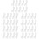 100Pcs Clear Reusable Valance Clips Plastic Blind Clamps for Home Use 7