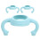 9Pcs Universal Silicone Baby Bottle Handles Sky-Blue Comfortable Grip 3