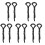 10Pcs Black Car Mount Handle for Elderly Safety Standing Aid 4