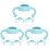 9Pcs Universal Silicone Baby Bottle Handles Sky-Blue Comfortable Grip 4