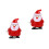 2Pièces Jouets À Remonter ABS Rouges Décor De Bureau Noël 7