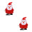 2Pièces Jouets À Remonter ABS Rouges Décor De Bureau Noël 9