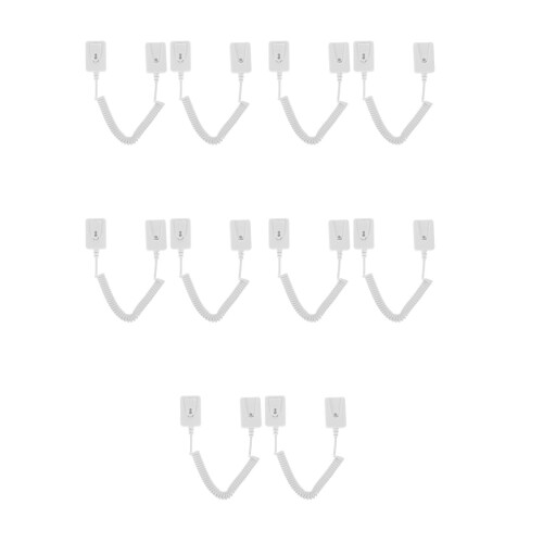 10Pcs White Retractable Remote Control Security Cable Leash 2