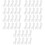 100Pcs Clear Reusable Valance Clips Plastic Blind Clamps for Home Use 8