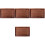 4Pcs Walnut Bathroom Counter Tray Rectangular Vanity Storage Organizer 5