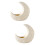2Pcs White Ceramic Incense Burner with Artistic Desktop Design 9
