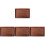 4Pcs Walnut Bathroom Counter Tray Rectangular Vanity Storage Organizer 4