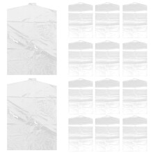 100Pcs Plastic Kids' Garment Bags Clear Clothes Covers for Storage