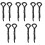 10Pcs Black Car Mount Handle for Elderly Safety Standing Aid 5