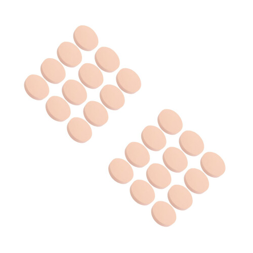24Pcs Soft Light Yellow Powder Sponge Puff for Women's Makeup Use 1