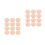 24Pcs Soft Light Yellow Powder Sponge Puff for Women's Makeup Use 7