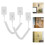 10Pcs White Retractable Remote Control Security Cable Leash 11