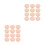 24Pcs Soft Light Yellow Powder Sponge Puff for Women's Makeup Use 4