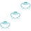 9Pcs Universal Silicone Baby Bottle Handles Sky-Blue Comfortable Grip 7