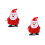 2Pièces Jouets À Remonter ABS Rouges Décor De Bureau Noël 5