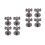 8Pcs Rustproof Stainless Steel Pipe Clamp Bracket Silver for Beer 6
