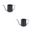 2Pcs Lightweight Stainless Coffee Kettle Black Handheld Narrow Spout 6