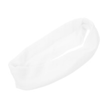3Pcs White Elastic Sports Headbands Sweat Absorbing for Workout Yoga