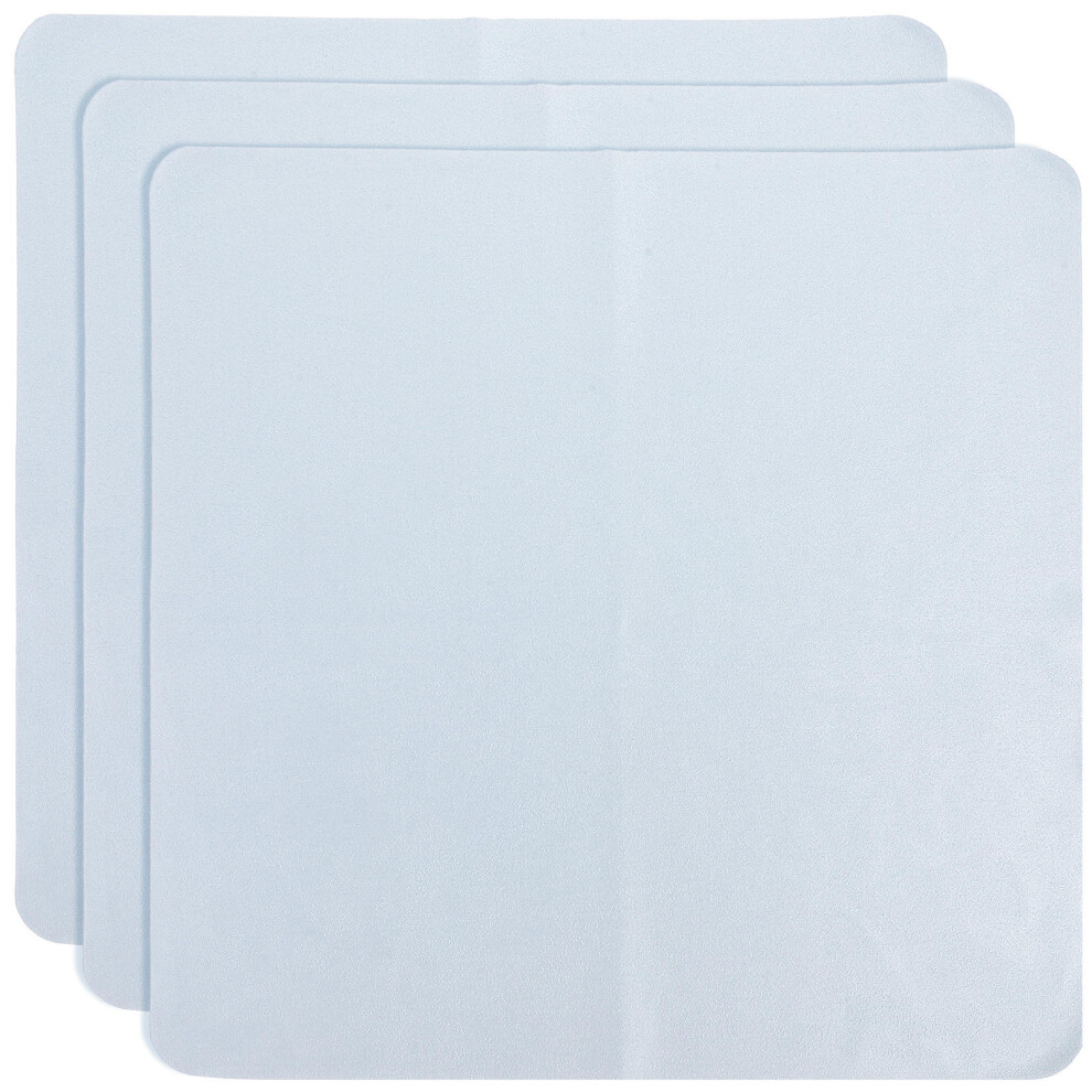 Solustre Blue 6Pcs Microfiber Glasses Cleaning Cloth For Delicate Surfaces