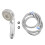 3Sets Silver Detachable Shower Head Pressurized Bathroom Spray Nozzle 1