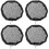 4Pcs Outdoor Water Barrel Protective Net Covers Black Durable Mesh 7