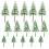 60Pcs Small Plastic Fake Trees Assorted Color for DIY Model Scenery 1