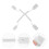 10Pcs White Retractable Remote Control Security Cable Leash 9