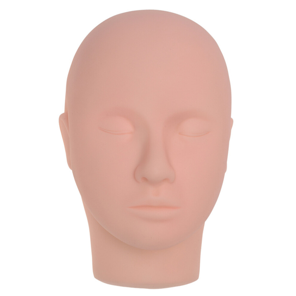 Villcase Beige 3Pcs Manikin Model For Eyelash Grafting In With Strong Base