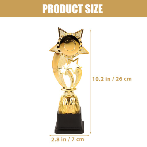2Pcs Plastic Pentagram Shaped Trophy Cup for Party Winner Award Decor 2