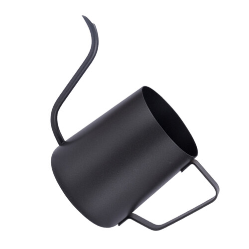 2Pcs Lightweight Stainless Coffee Kettle Black Handheld Narrow Spout 1