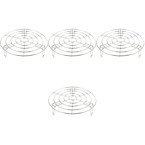 4Pcs Multi-Function Silver Egg Steaming Rack Kitchen Supply 2