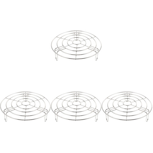 4Pcs Multi-Function Silver Egg Steaming Rack Kitchen Supply 1