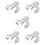 5Sets Grey Squirrel Ear Headband and Tail Set Soft Cloth Party Costume 10