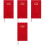4Pcs Portable Red Planner Notepad Smooth Paper Home Office Supply 4
