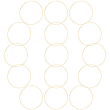 45Pcs Metal Wreath Frames Beige DIY Craft Rings for Dreamcatcher Decor