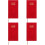 4Pcs Portable Red Planner Notepad Smooth Paper Home Office Supply 6