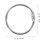 100Pcs Silver Loose Leaf Rings Metal Binder Clips for Office and Study 9