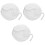 3Pcs White Cotton Roll Strips for Hairdressing Salon Perming Use 5