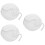 3Pcs White Cotton Roll Strips for Hairdressing Salon Perming Use 9