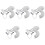 5Sets Grey Squirrel Ear Headband and Tail Set Soft Cloth Party Costume 5