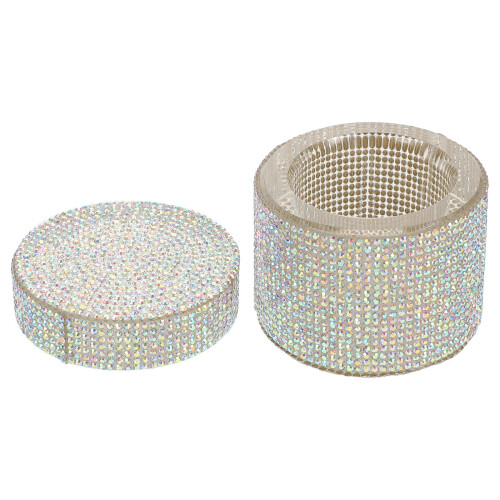 2Pcs Silver Crystal Nail Soaking Bowls Multipurpose Nail Art Cups 1
