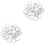 100Pcs Silver Loose Leaf Rings Metal Binder Clips for Office and Study 5