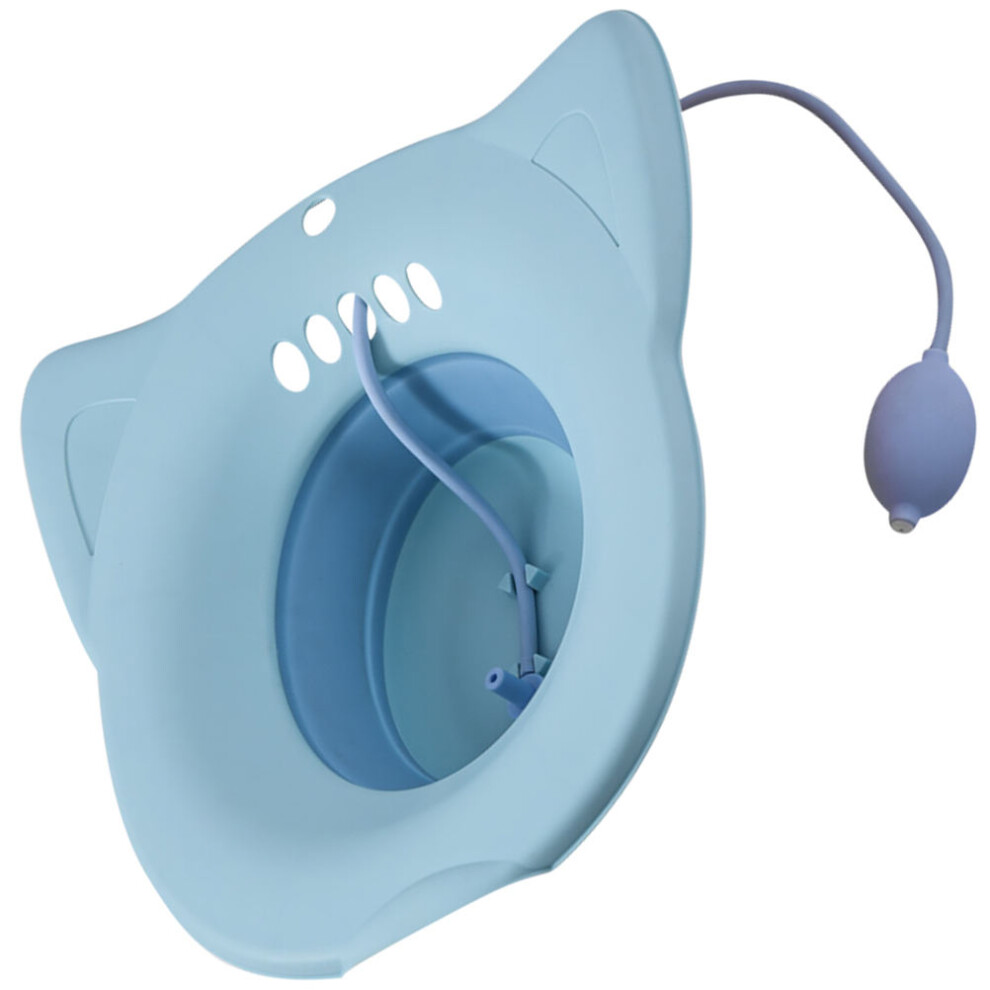 Vaguelly Blue 1Set Toilet Disabled Bidet Nursing Basin Detachable Easy Storage