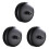 3Pcs Retractable Clothes Hanging Rope Black for Bathroom Balcony Use 2